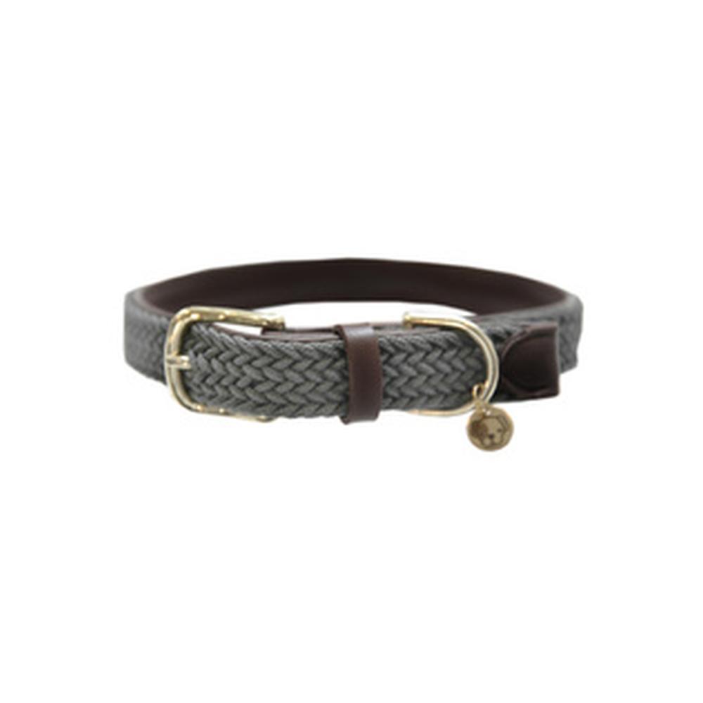 KENTUCKY® DOGWEAR Hundehalsband geflochtenes Nylon, grau