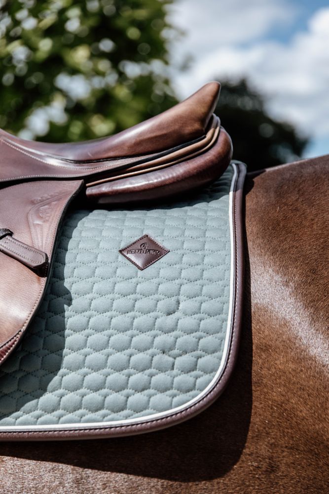 KENTUCKY® HORSEWEAR Schabracke Classic Leder Springen, dusty green