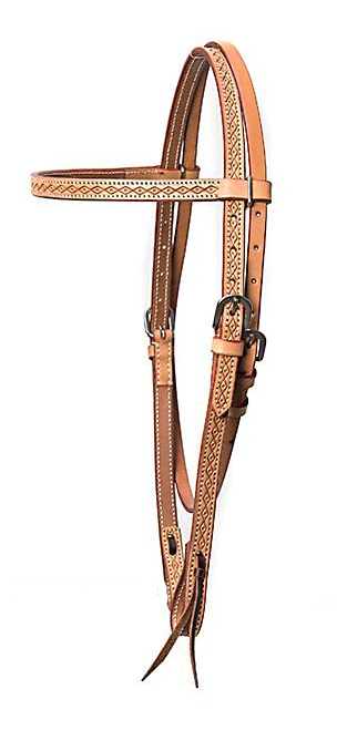 WESTERN IMPORTS® WORKING HEADSTALL, DIAMOND TOOLED