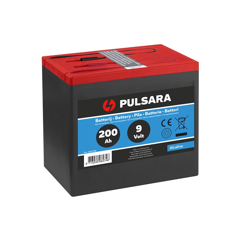 PULSARA Alkali-Batterie Optimal 9 V/200 Ah, große Box