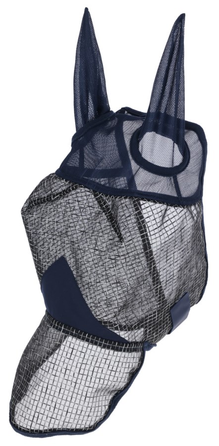 KERBL Fliegenmaske mit Ohren-und Nüsternschutz, navy
