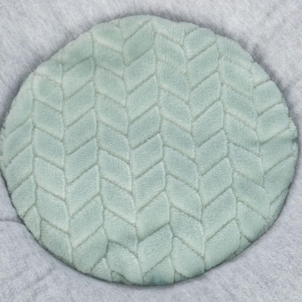 TRIXIE Junior Liegematte mit Bärchen - ø 40 cm, hellgrau/mint
