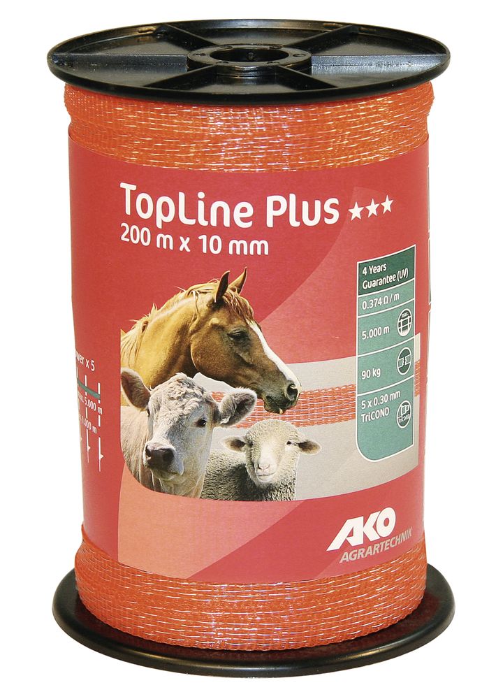 AKO TopLine Plus Weidezaunband, Breite: 10 mm