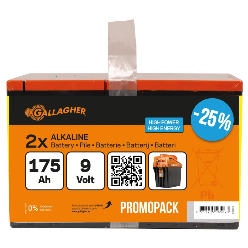GALLAGHER Powerpack Batterie Doppelpack (9 V, 175 Ah)