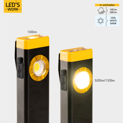 SHADA Handlampe - 500 lm 5.500 K LiPo (Lithium-Polymer) 4,44 Wh