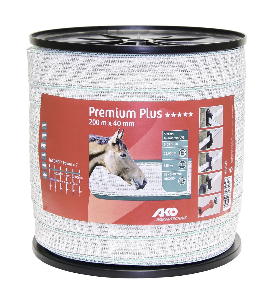 AKO Premium Plus Weidezaunband, Breite: 40 mm