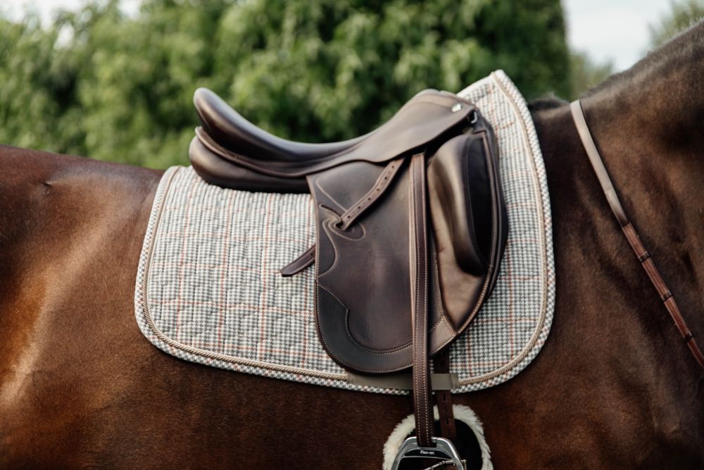 KENTUCKY® HORSEWEAR Schabracke Pied-de-Poule Dressur, beige