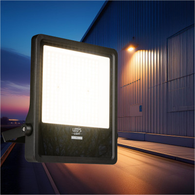 SHADA Flutlicht - 200 W 30.000 lm 3.000 K/4.000 K/5.000 K - San'an LED - schwarz 