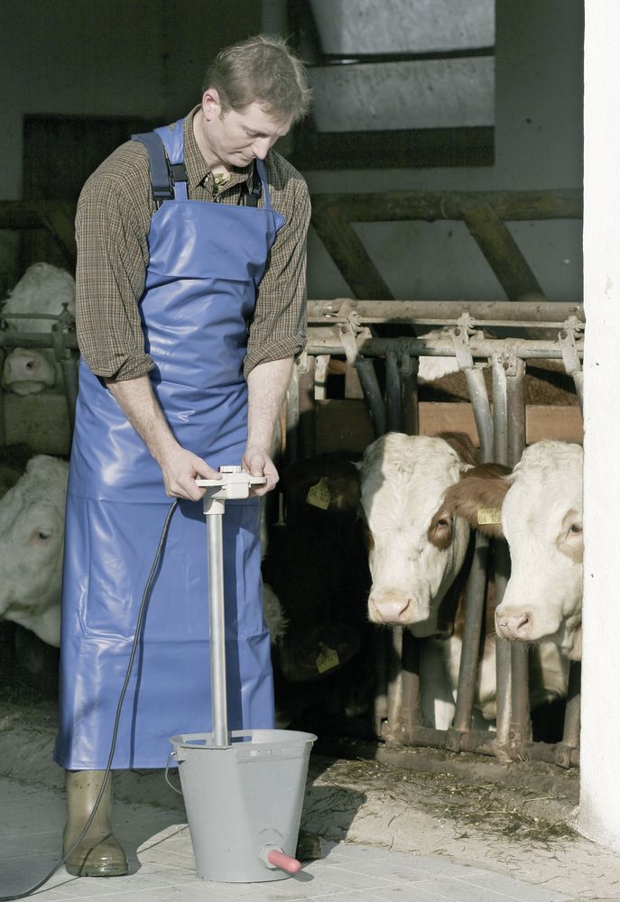 Kälbermilcherwärmer mit Bügelgriff