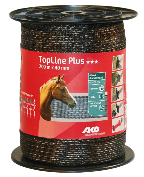 AKO TopLine Plus Weidezaunband, Breite: 40 mm