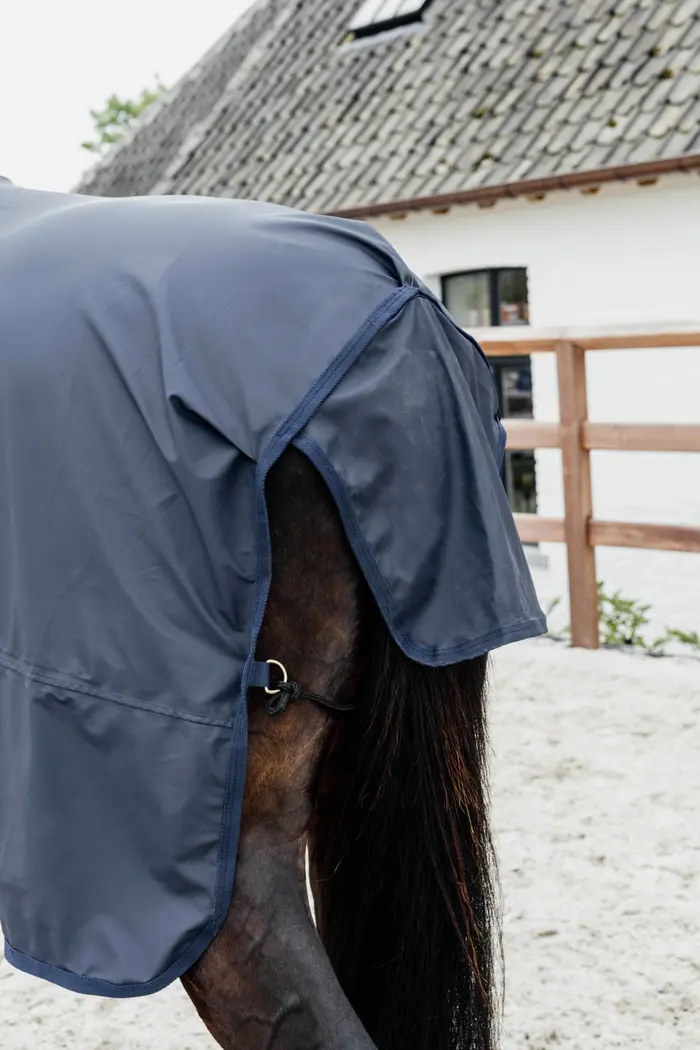 KENTUCKY® HORSEWEAR Regendecke Hurricane mit Steigbügelöffnung, marine