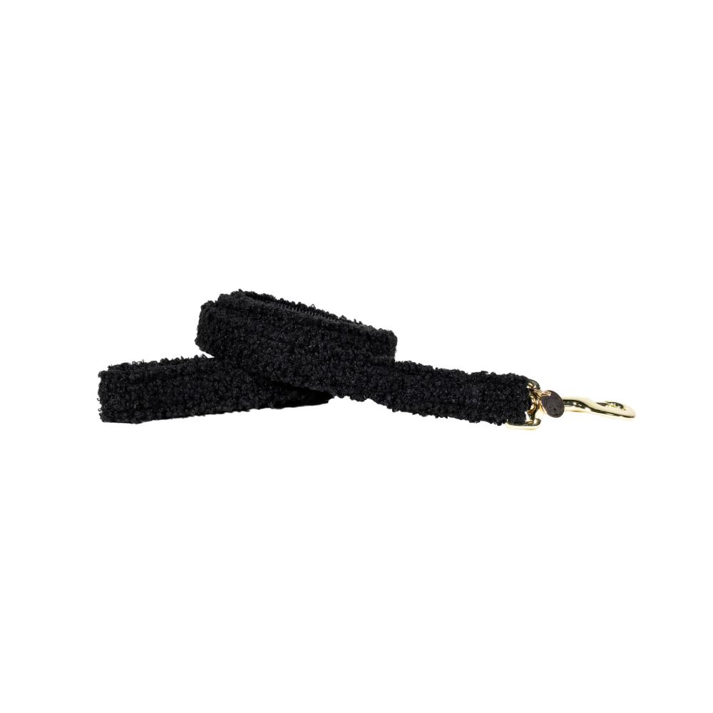 KENTUCKY® DOGWEAR Hundeleine aus Teddyfleece 120 cm, schwarz