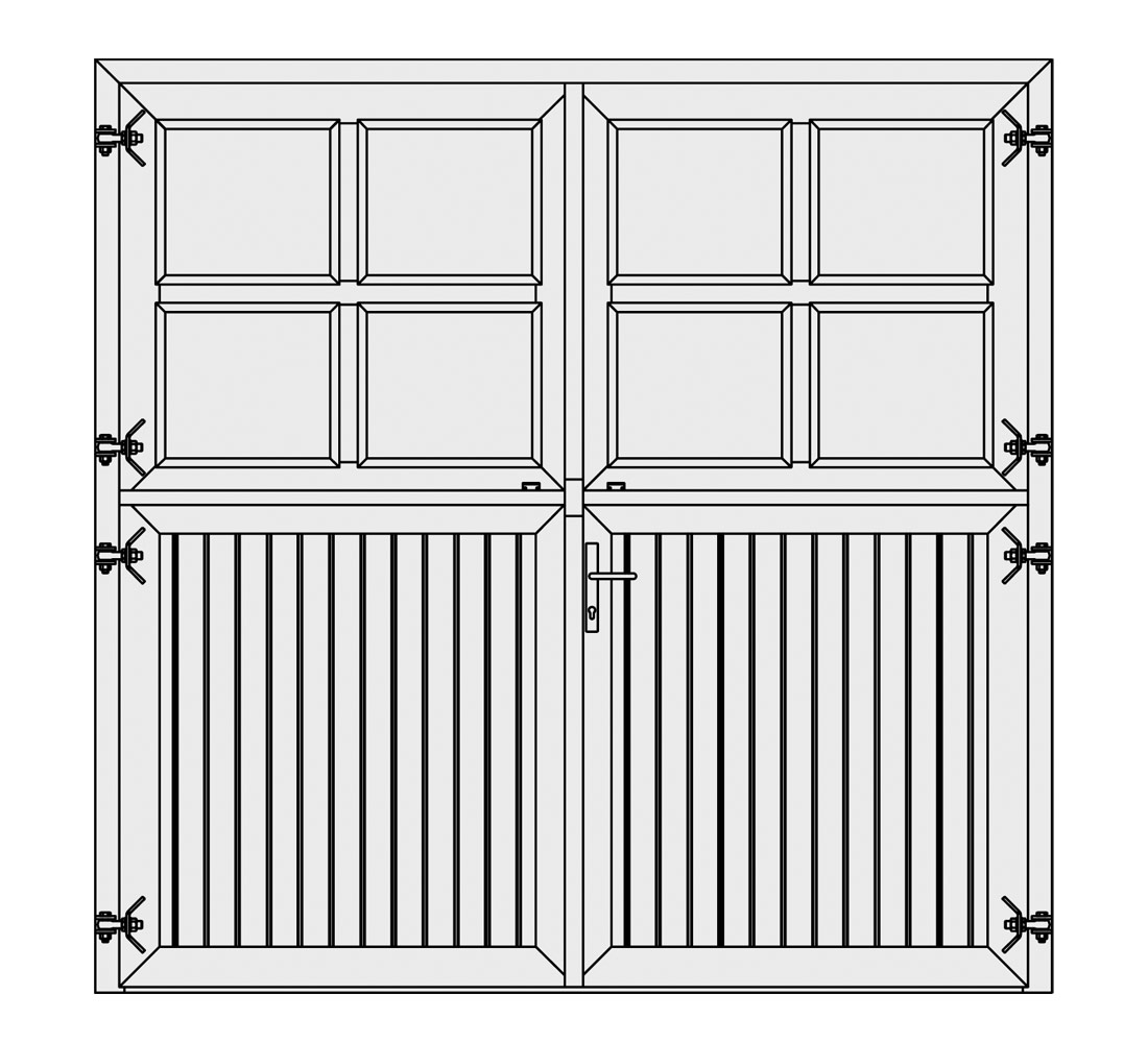 GROWI® Stalltor Sprossenfenster