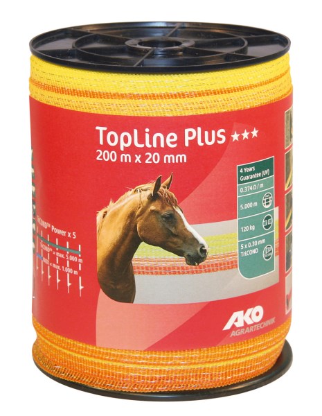 AKO TopLine Plus Weidezaunband, Breite: 20 mm