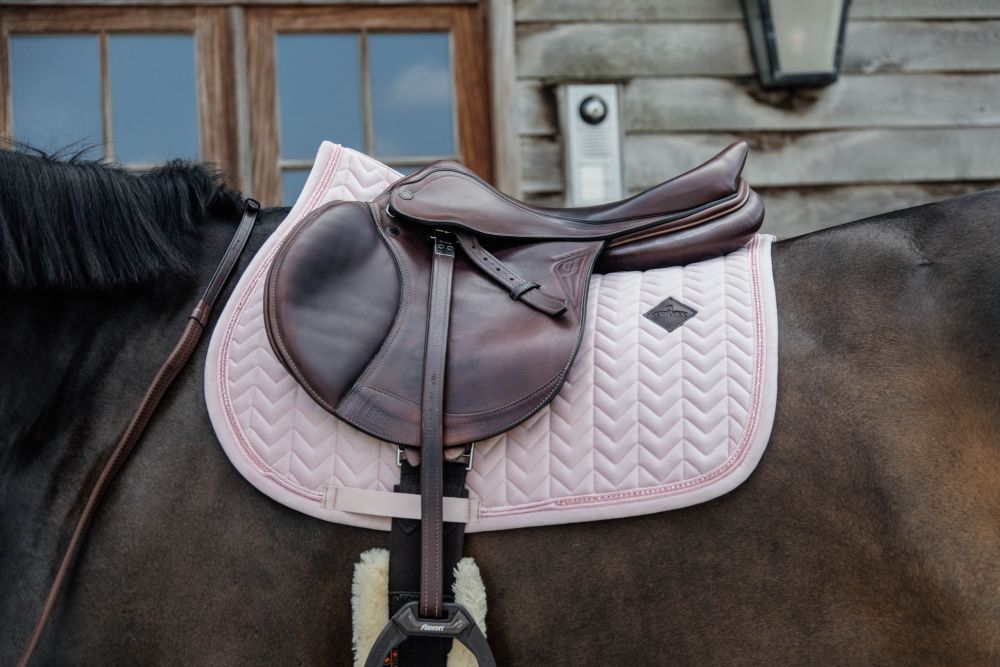 KENTUCKY® HORSEWEAR Schabracke Velvet Pearls Springen, zartes rosa