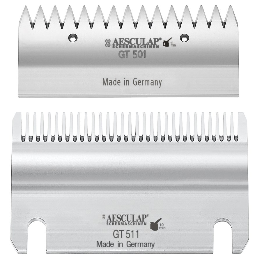 AESCULAP® Schermesser-Set für Rinder und Pferde Econom, Fine 1 mm 