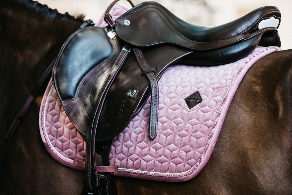 KENTUCKY® HORSEWEAR Schabracke Velvet Springen, altrosa