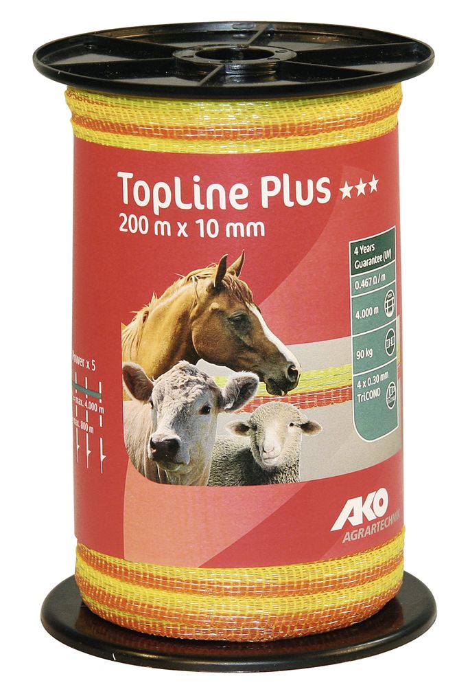 AKO TopLine Plus Weidezaunband, Breite: 10 mm