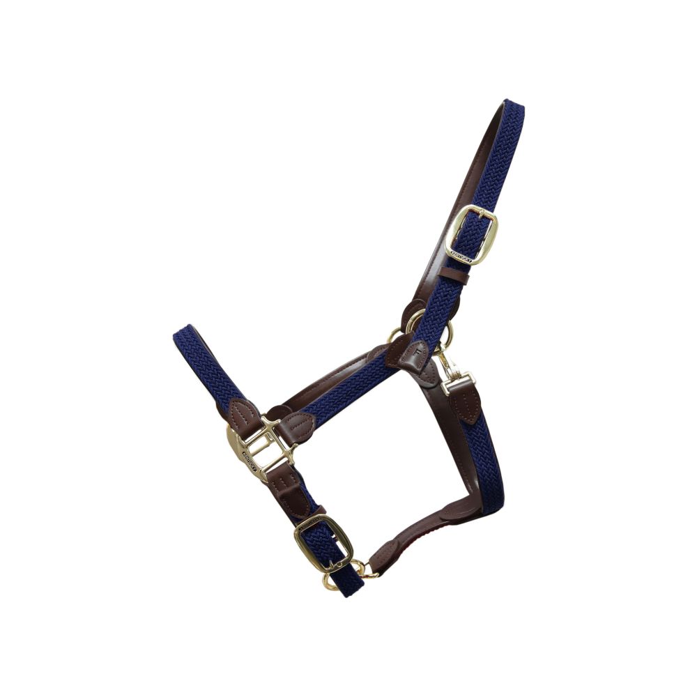 KENTUCKY® HORSEWEAR geflochtenes Nylon Halfter, marine