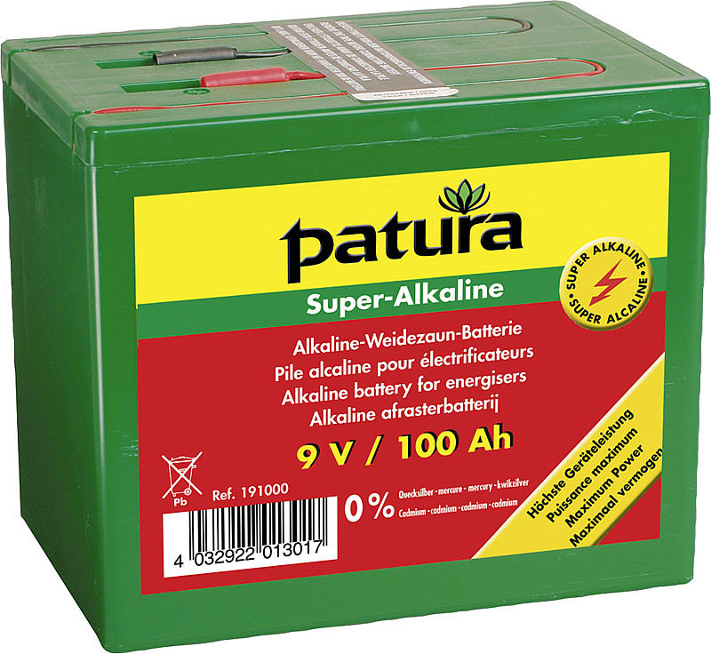 PATURA Super-Alkaline Weidezaun-Batterie 9 V