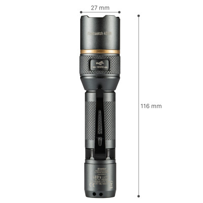 SHADA Taschenlampe - 450 lm 5.000 K Lithium-Ionen 2,96 Wh