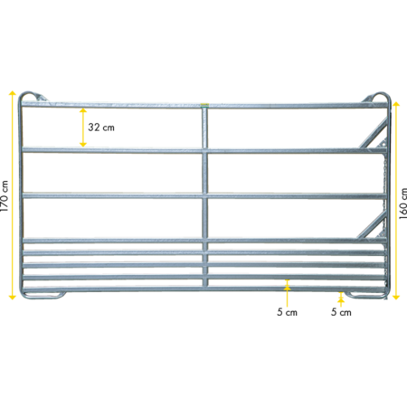 PATURA Sicherheits-Pferdepanel, Höhe: 1,70 m