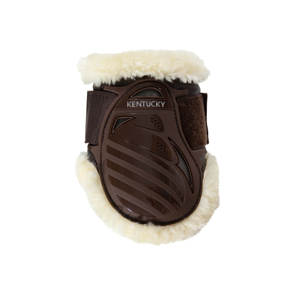 KENTUCKY® HORSEWEAR vegane Lammfell-Streichkappe Young Horse, braun 