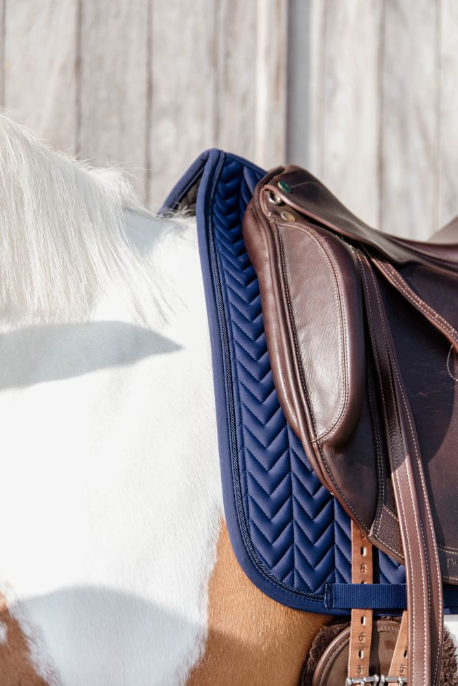 KENTUCKY® HORSEWEAR Schabracke Fishbone Competition Dressur, marine