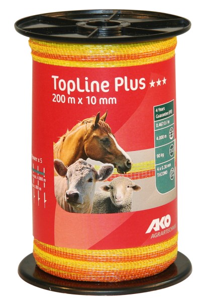 AKO TopLine Plus Weidezaunband, Breite: 10 mm