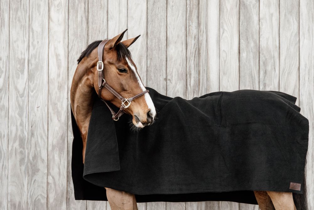 KENTUCKY® HORSEWEAR Fleecedecke Square Heavy, schwarz