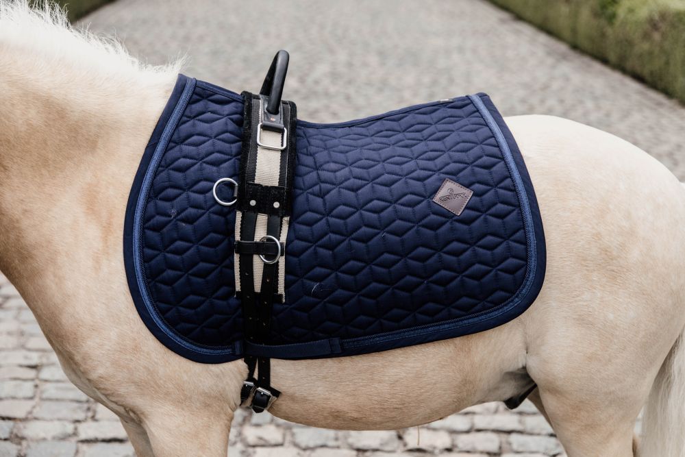 KENTUCKY® HORSEWEAR Pony-Schabracke mit Glitzereinfassung Springen, marine