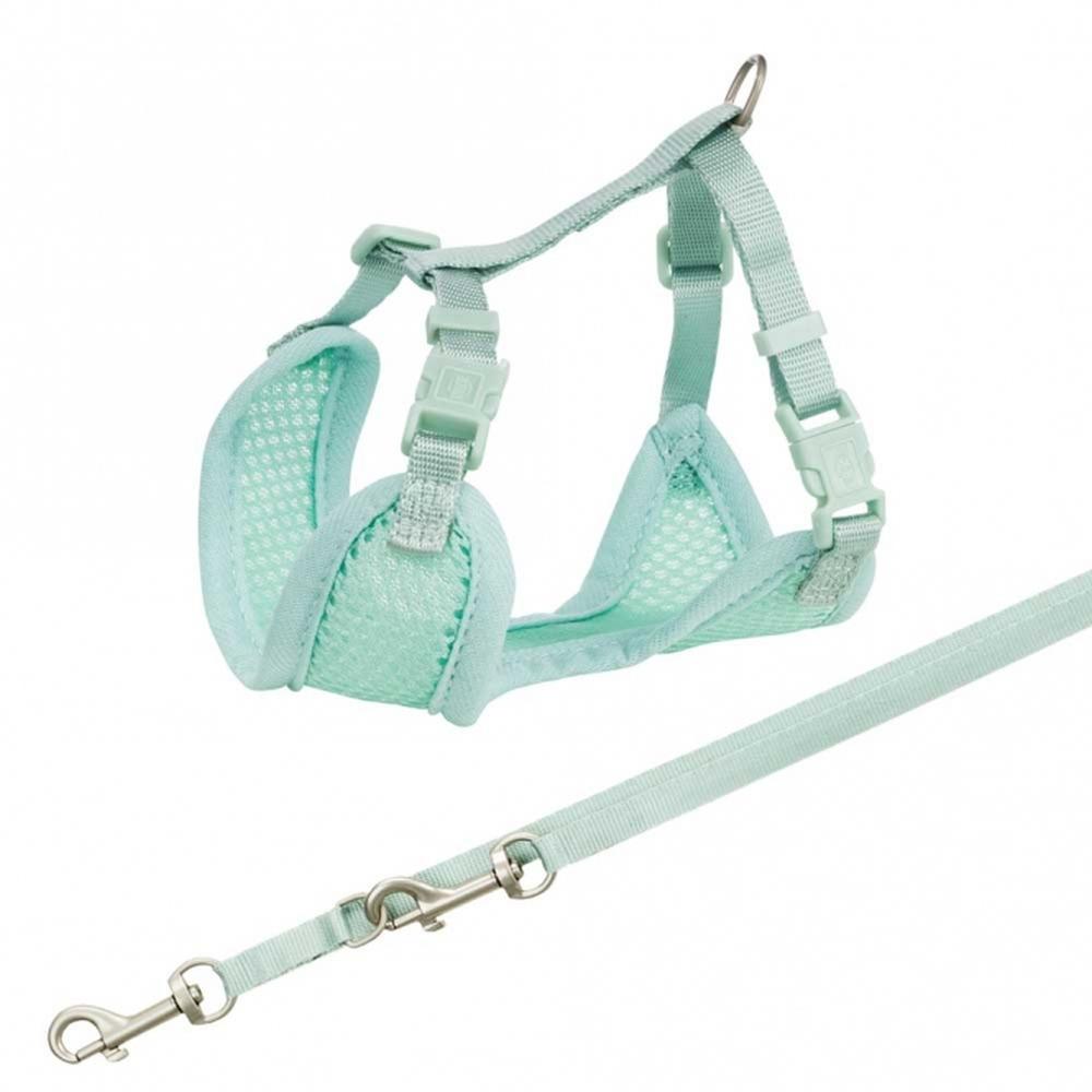 TRIXIE Junior Welpen-Softgeschirr mit Leine, mint