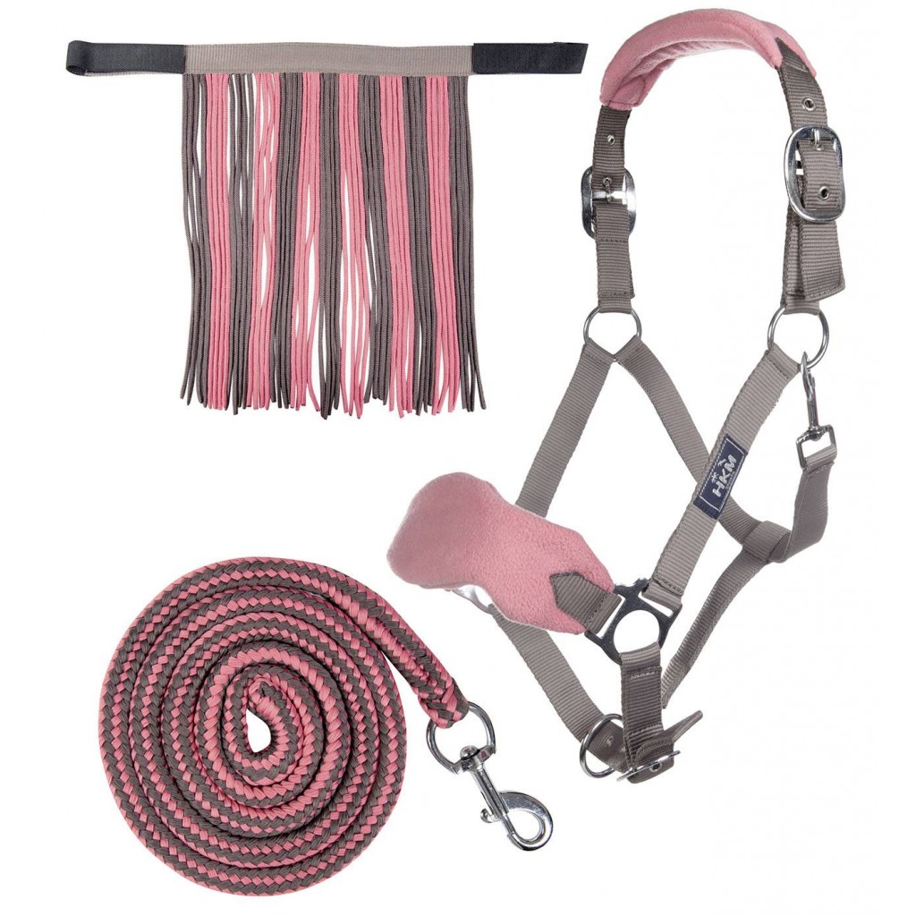 Halfter mit Strick Karabiner & Fliegenfransen