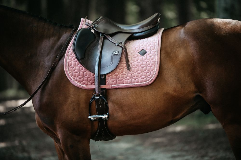 KENTUCKY® HORSEWEAR Schabracke Velvet Springen, altrosa