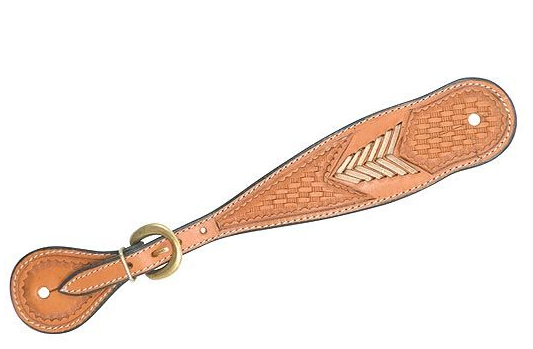 WESTERN IMPORTS® SPURSTRAP, RAWHIDE BRAIDED