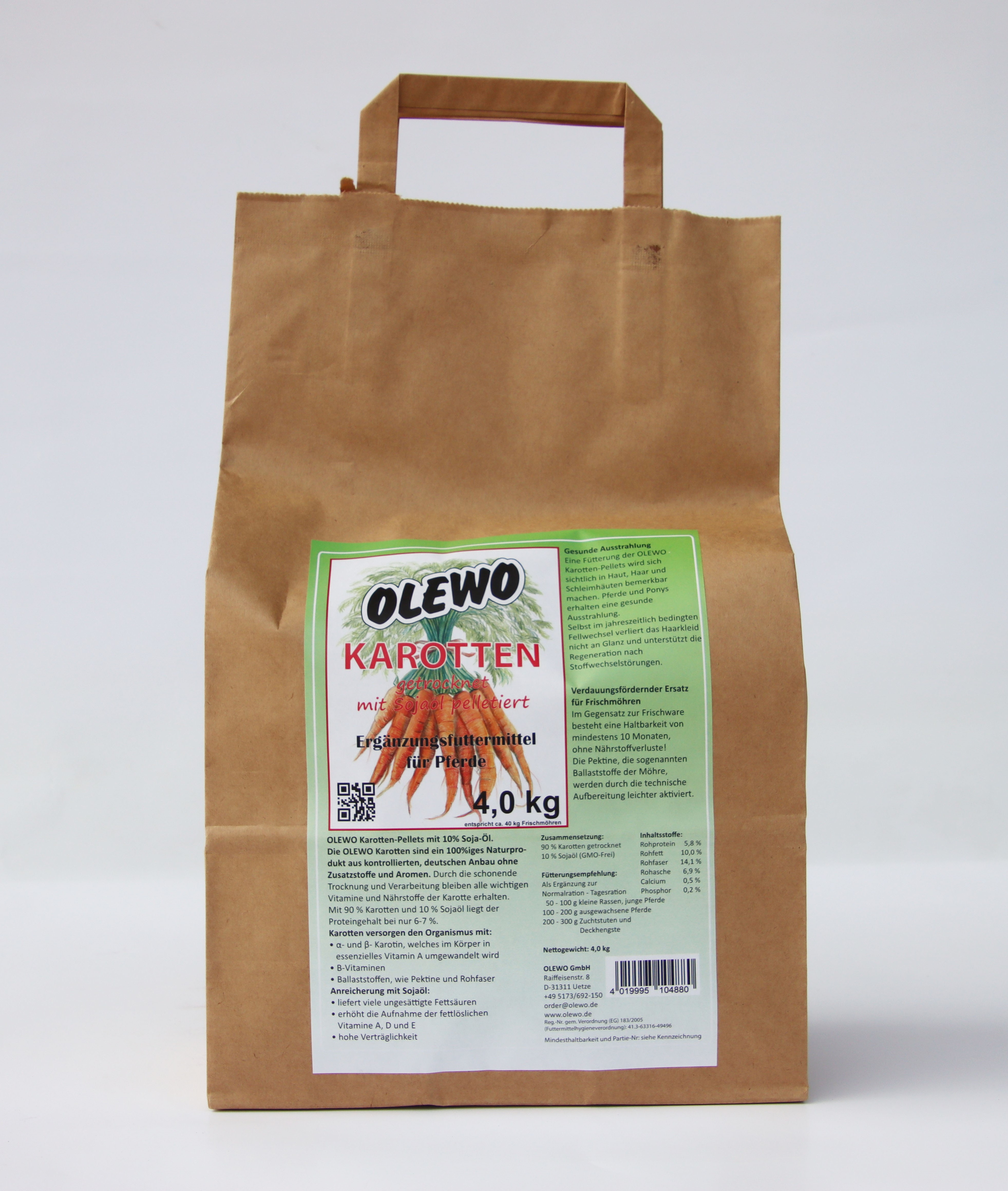 OLEWO Karotten Pellets mit Öl