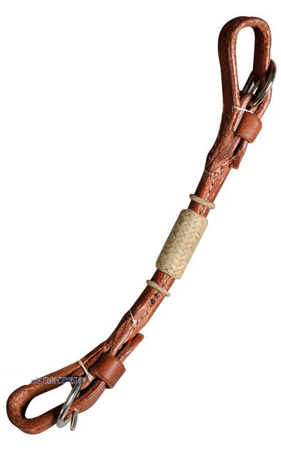 WESTERN IMPORTS® Curbstrap mit Rohhaut
