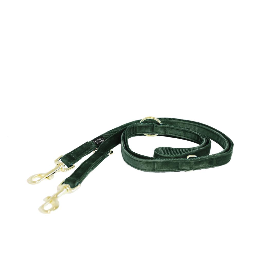 KENTUCKY® DOGWEAR Hundeleine Samt 200 cm, tannengrün