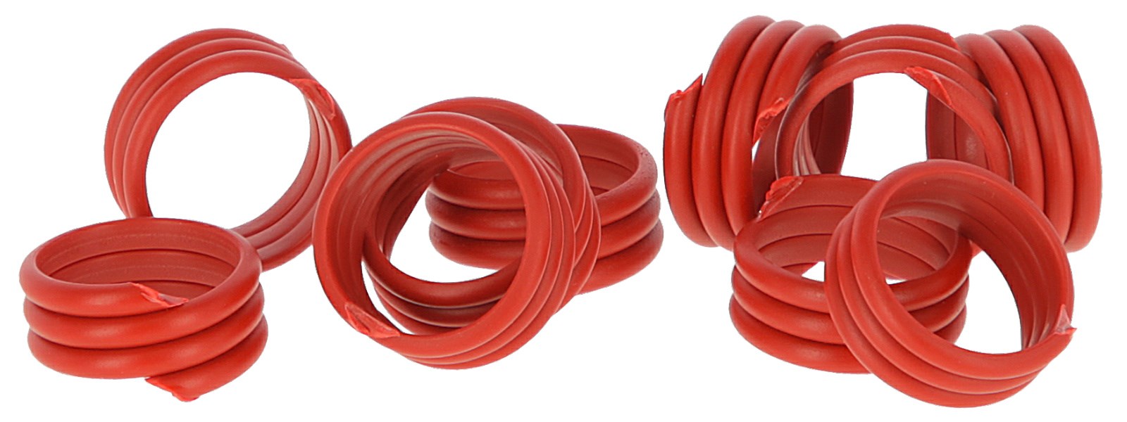 KERBL Spiralringe, rot, 100 Stück