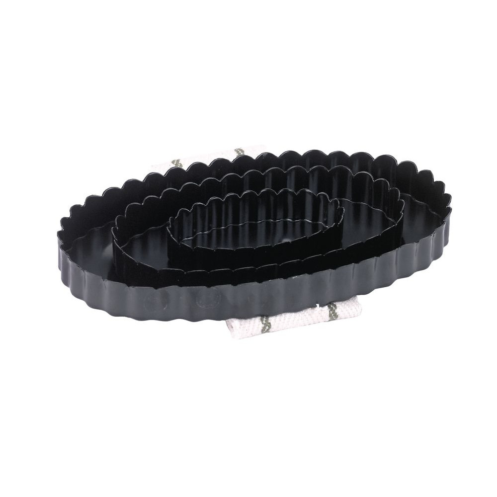 Metallstriegel, oval