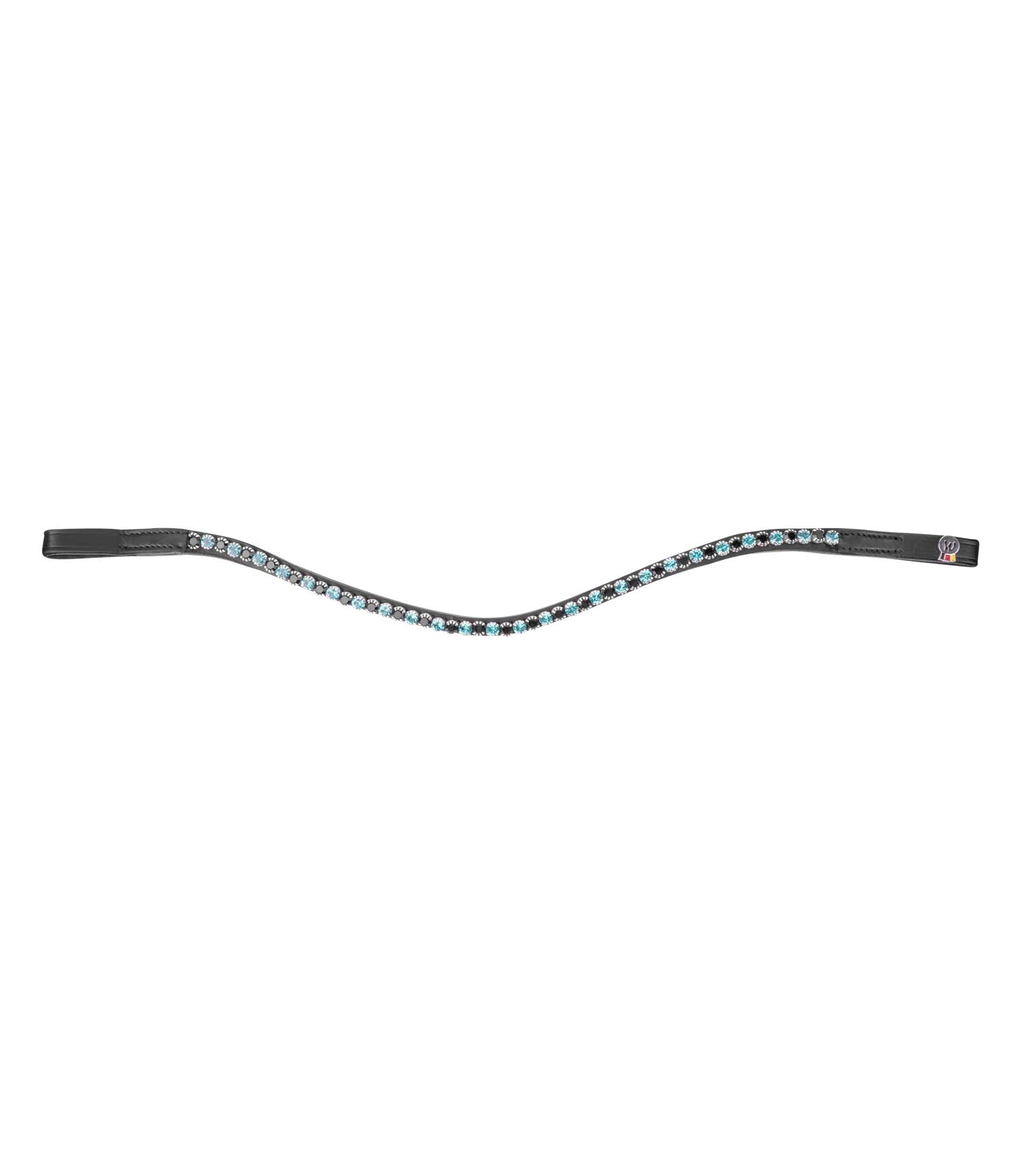 WALDHAUSEN X-Line Stirnband Glam, schwarz, petrolblau/schwarz