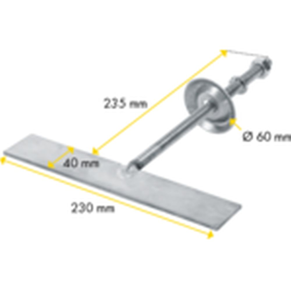 PATURA Spaltenanker M 12 x 235 mm, flacher Kopf