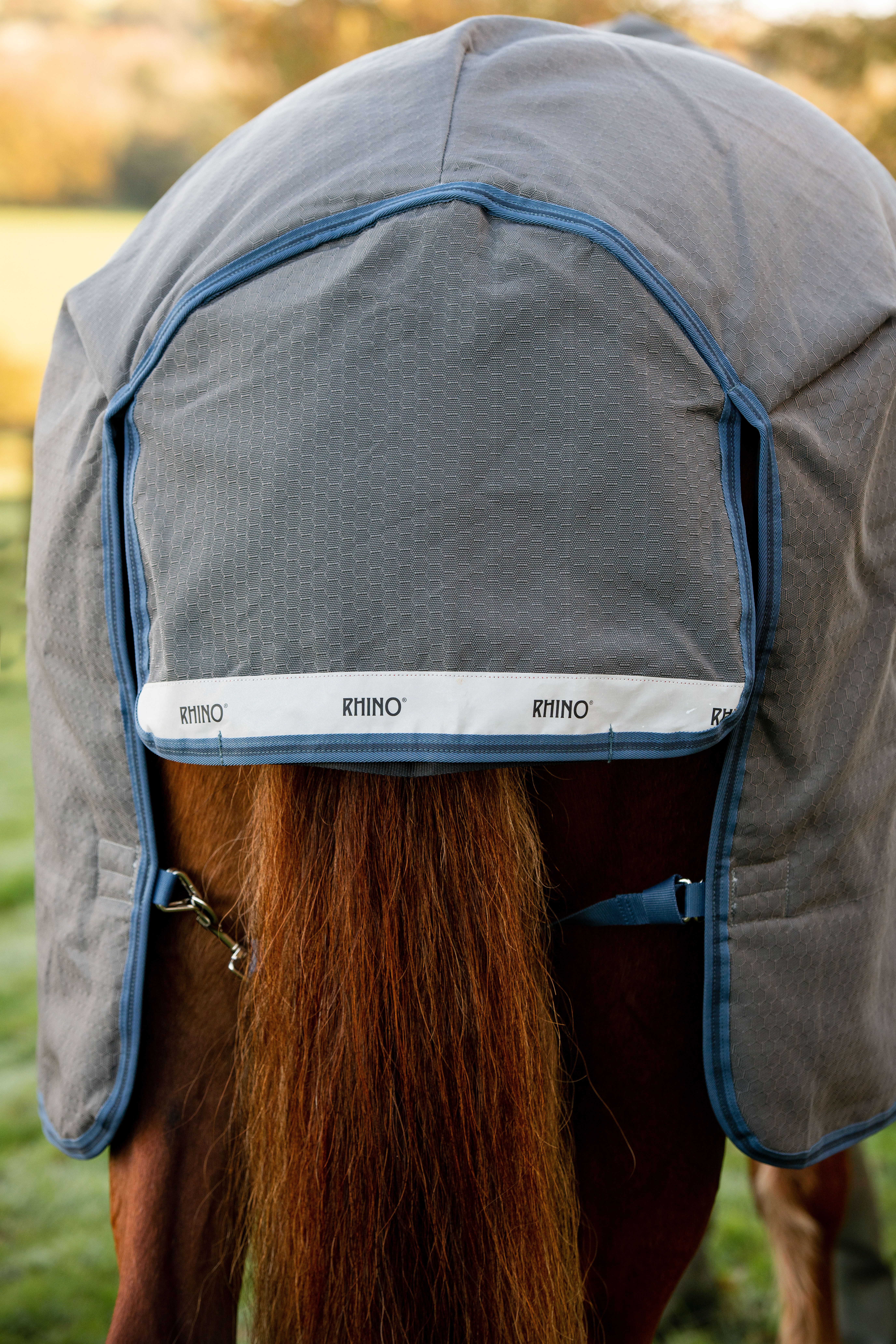 HORSEWARE® Rhino® Hexstop Plus Turnout, 100 g, grey/indigo 