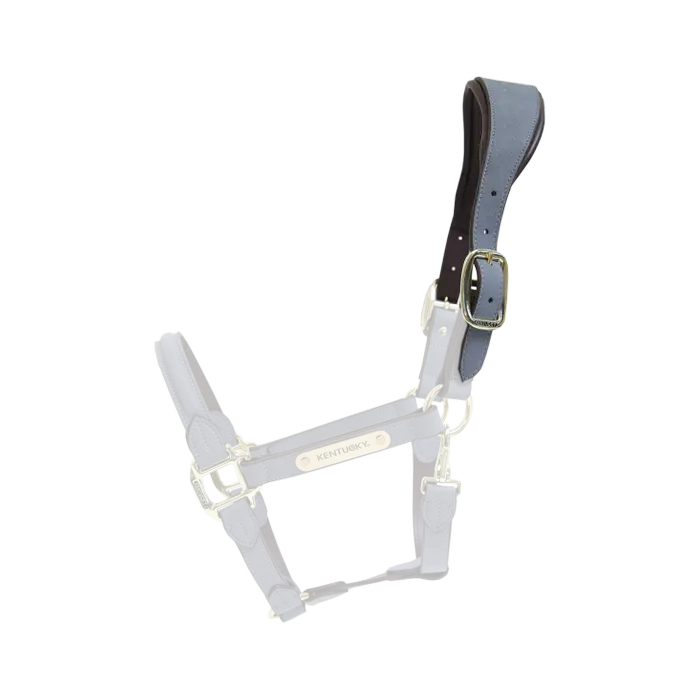 KENTUCKY® HORSEWEAR Genickstück für Anatomic Wildlederhalfter, grau