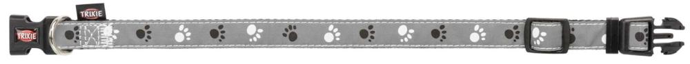 TRIXIE Halsband Silver Reflect mit Pfotenmotiv