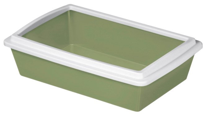 KERBL Katzentoilette mit Rand 51 x 35 x 13 cm, farbl. sort.