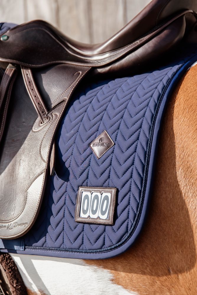 KENTUCKY® HORSEWEAR Schabracke Fishbone Competition Dressur, marine