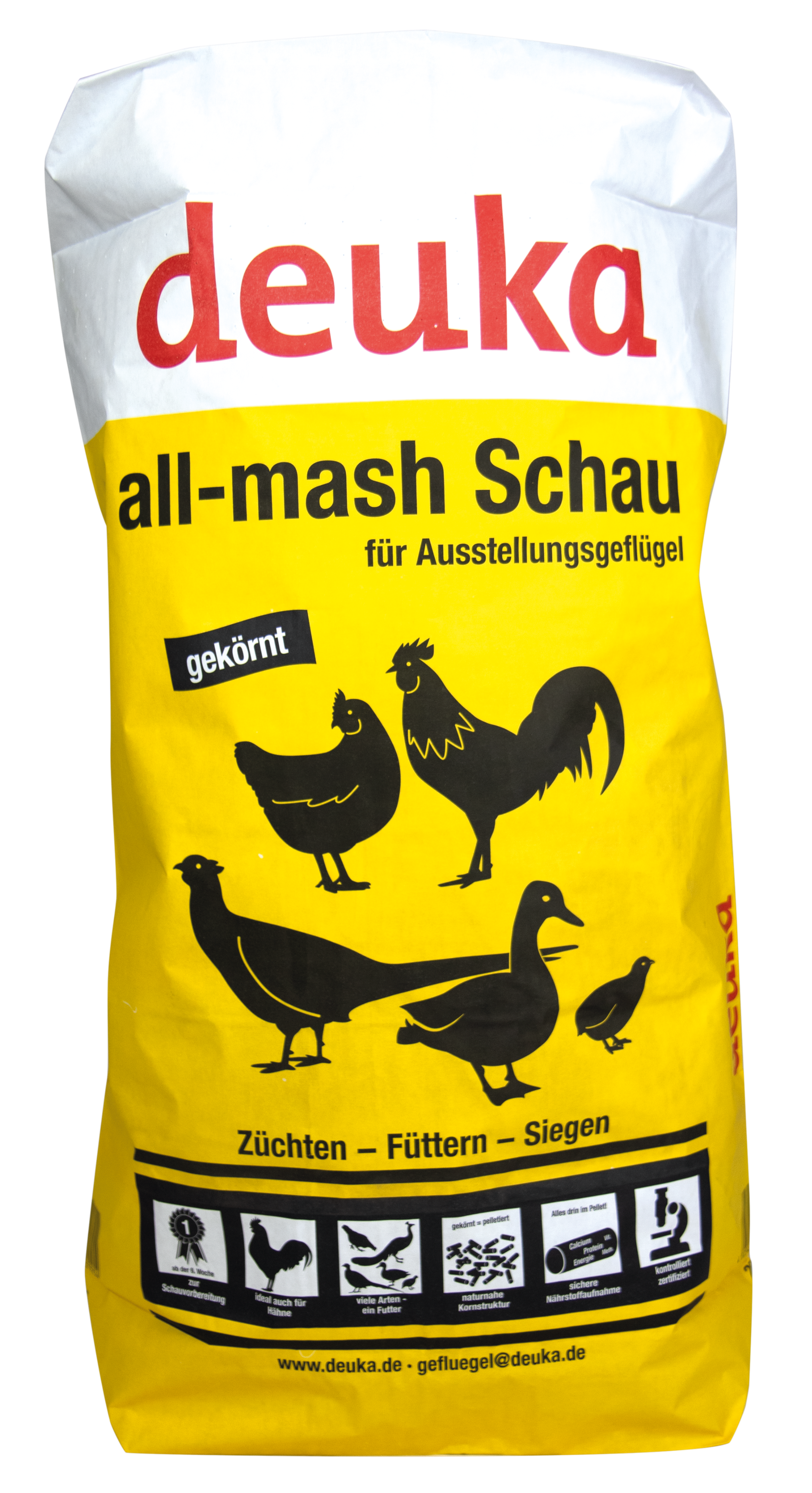 deuka all-mash Schau, gekörnt