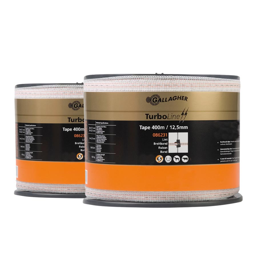 Gallagher Duopack TurboLine Breitband 12,5mm, 2 Stück, weiß
