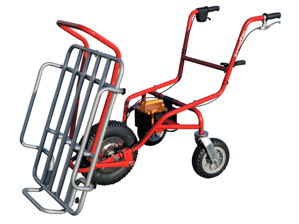 Motorschubkarre elektrisch mit Ladepritsche, 115 l